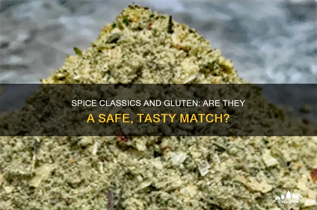 are spice classics gluten free