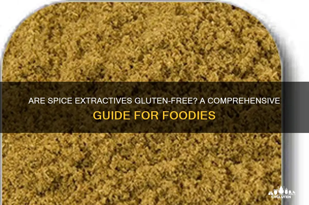 are spice extractives gluten free