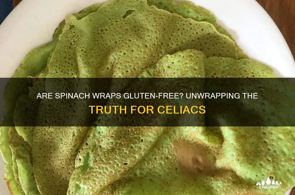 are spinach wraps gluten-free