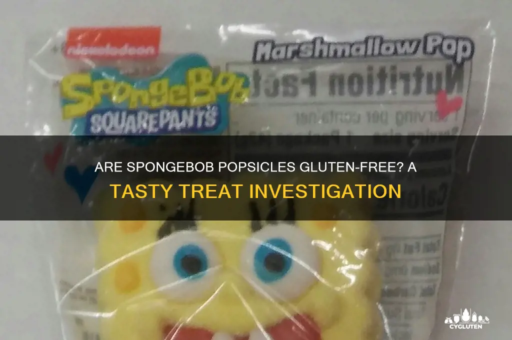are spongebob popsicles gluten free