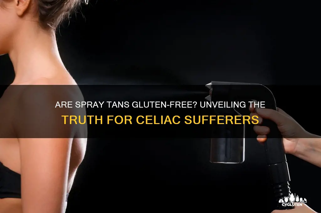 are spray tans gluten free