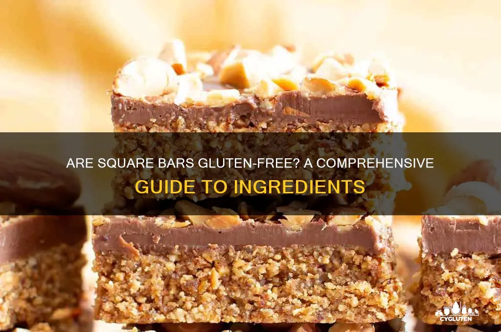 are square bars gluten free