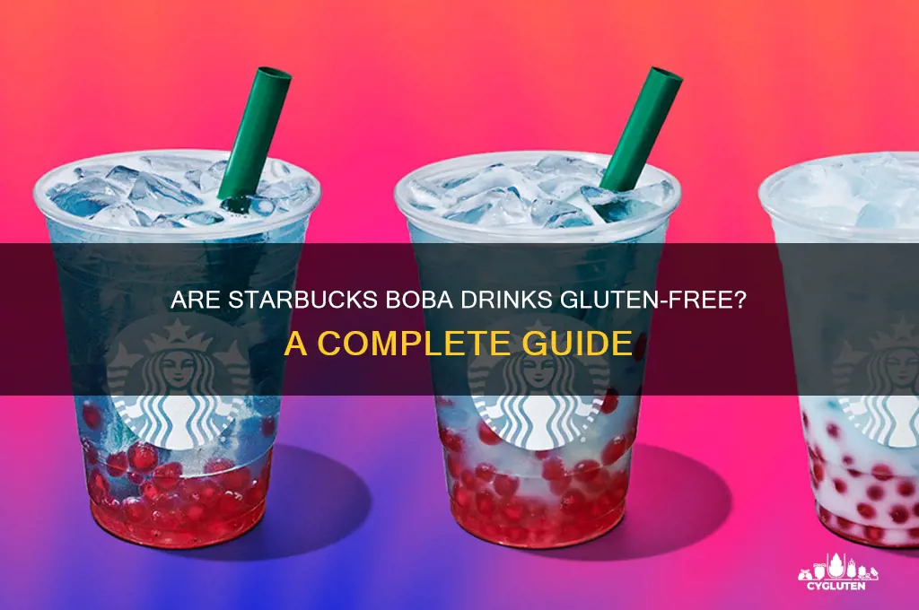 are starbucks boba gluten free