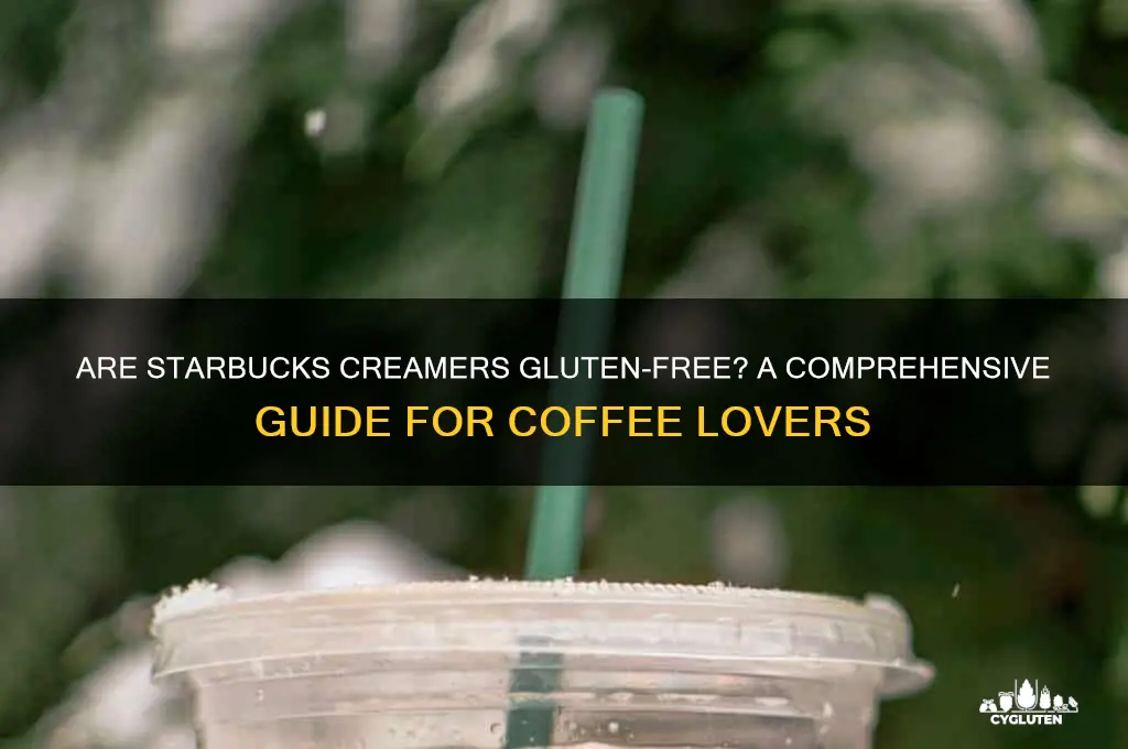 are starbucks creamers gluten free