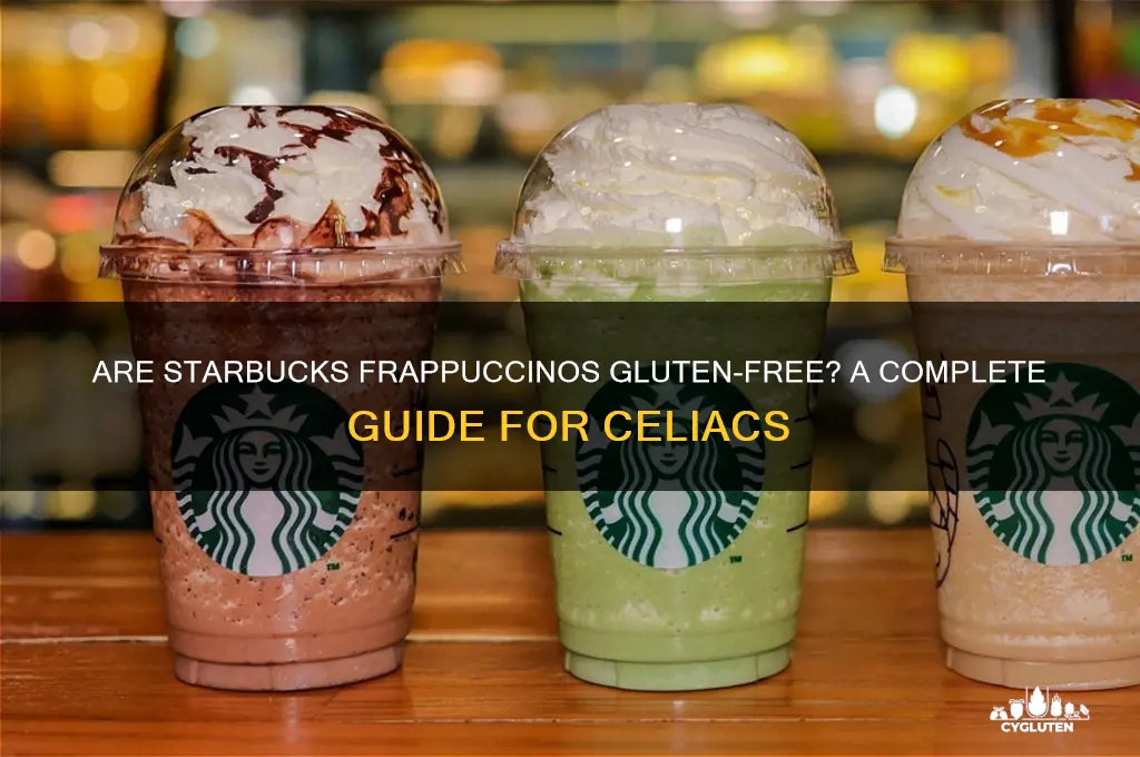 are starbucks frapaccinos gluten free