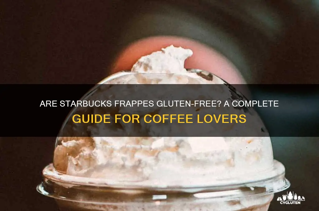 are starbucks frappes gluten free