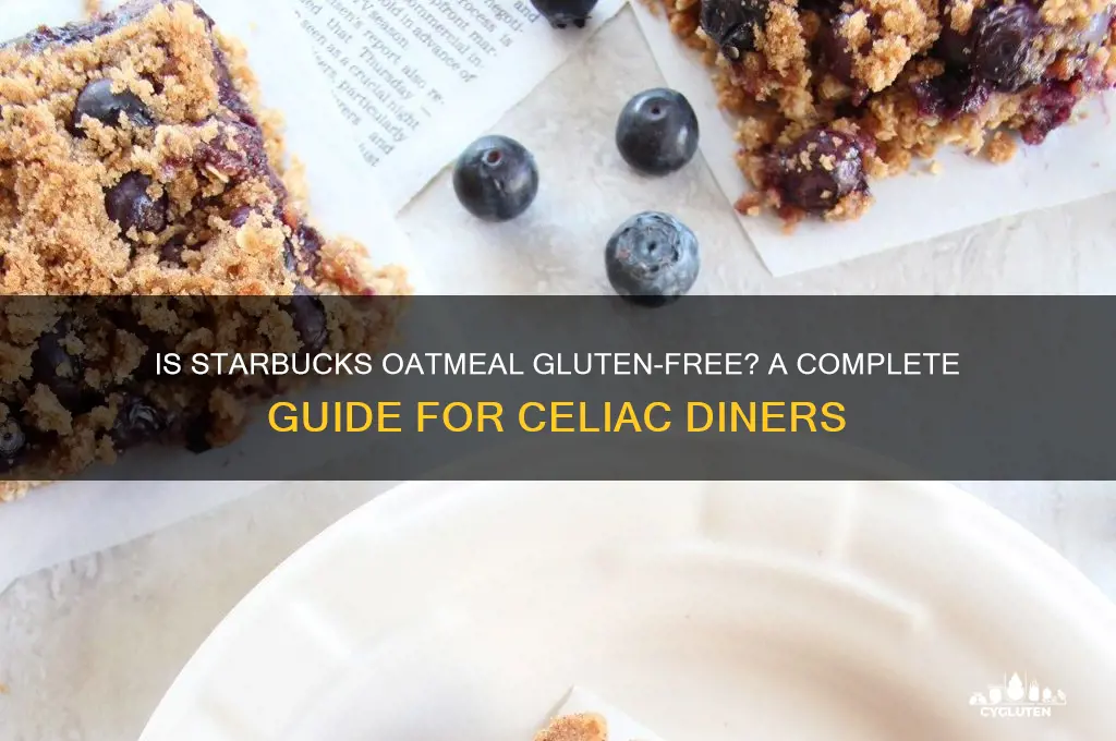 are starbucks oatmeal gluten free