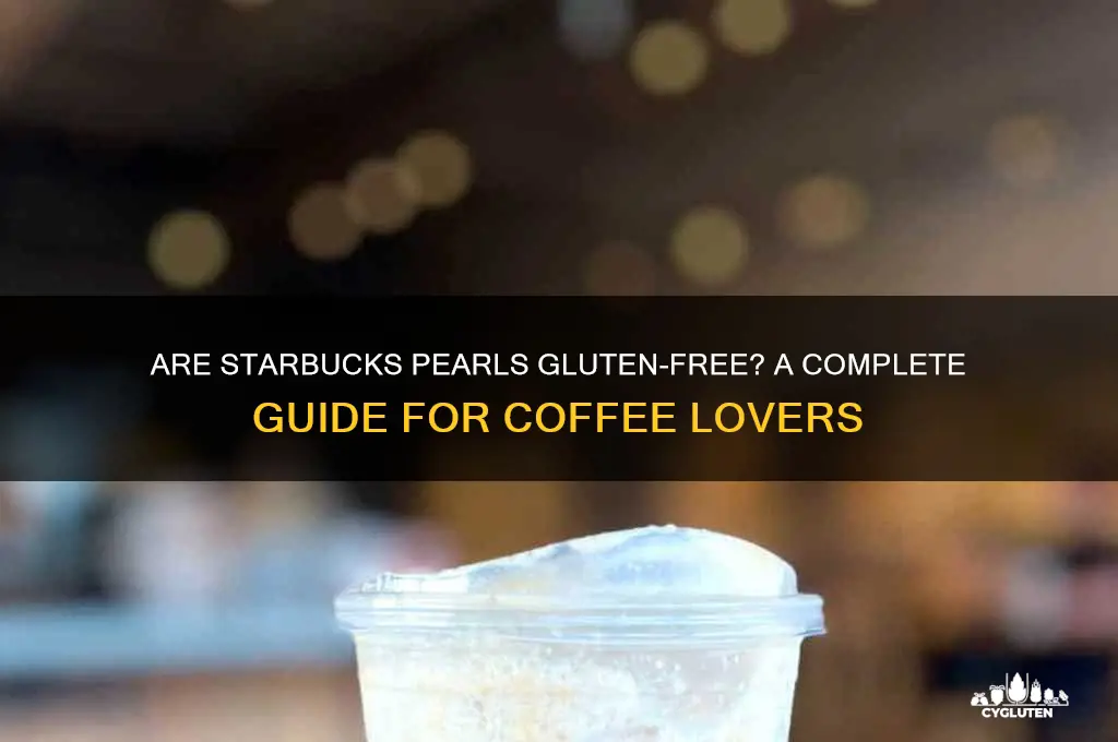 are starbucks pearls gluten free