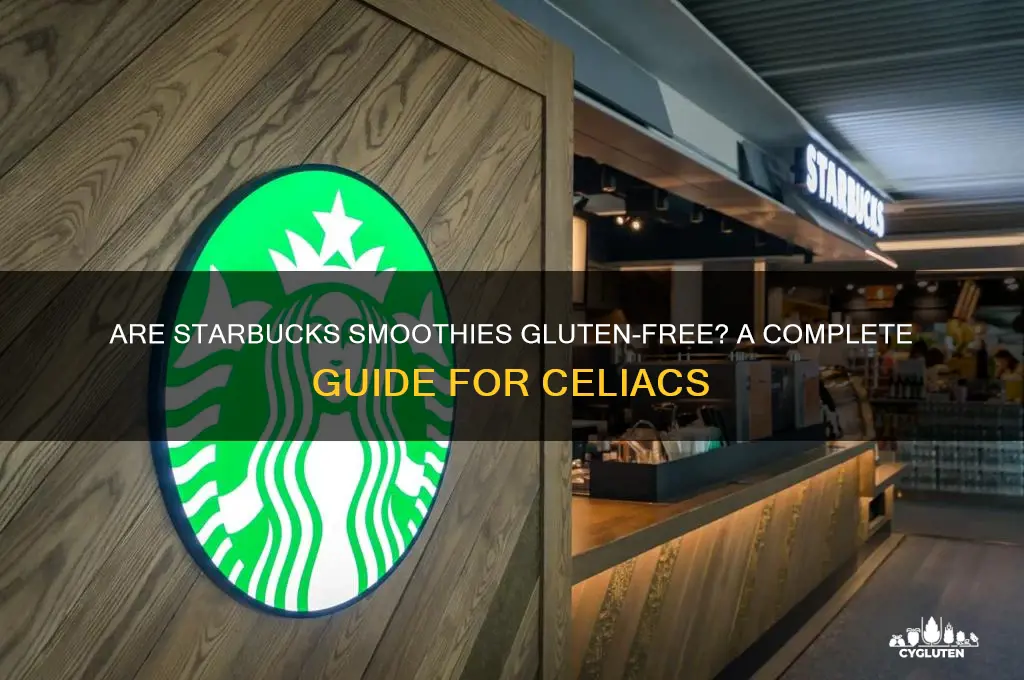 are starbucks smoothies gluten free