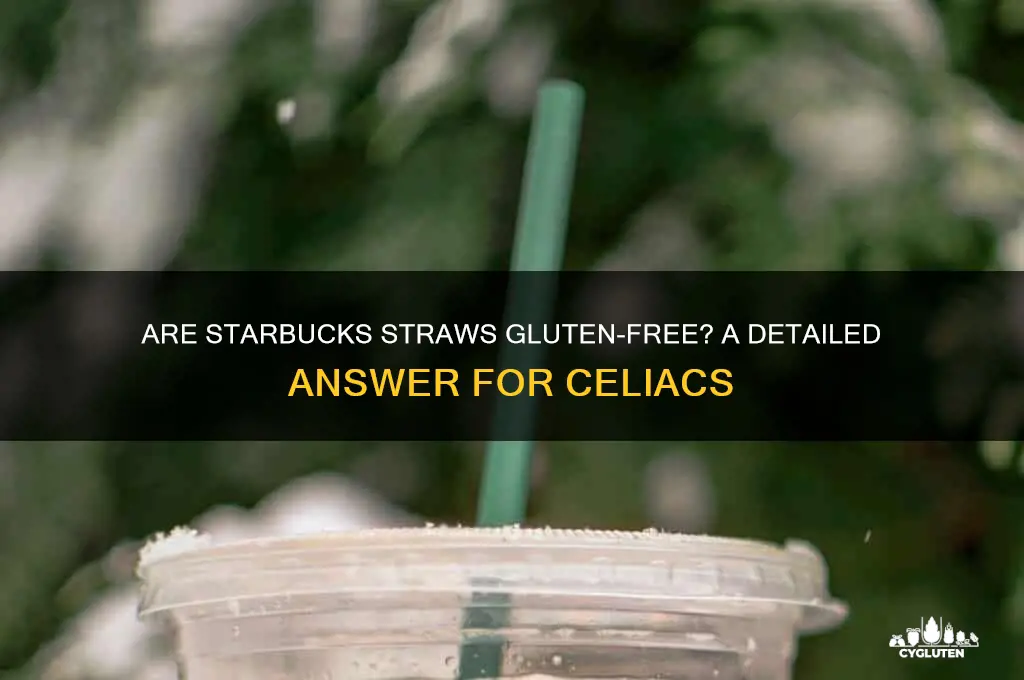 are starbucks straws gluten free