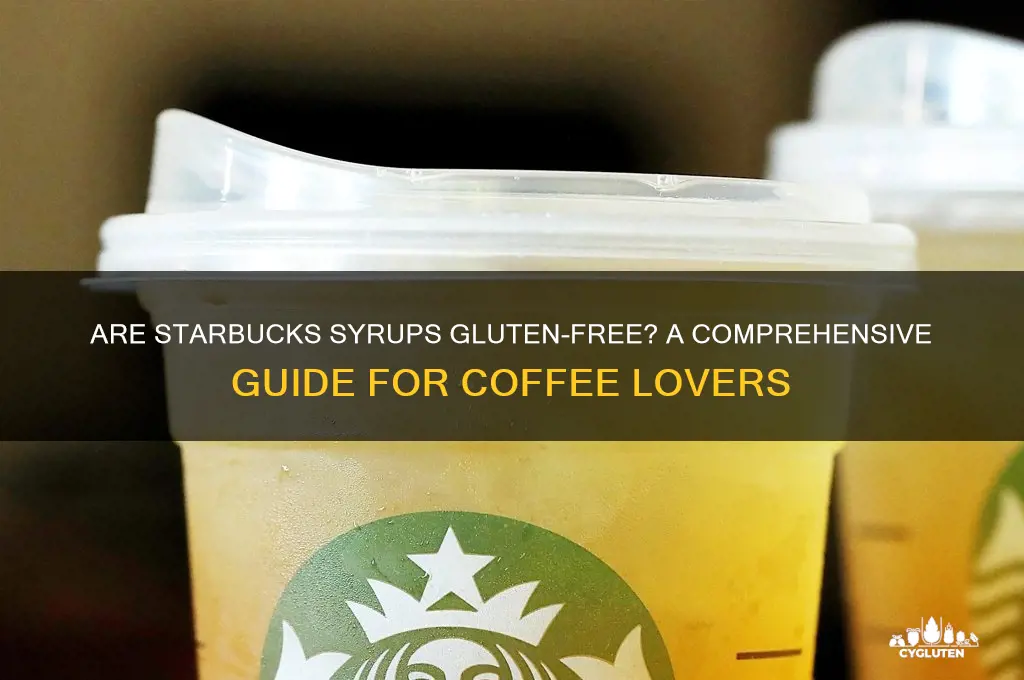 are starbucks syrups gluten-free