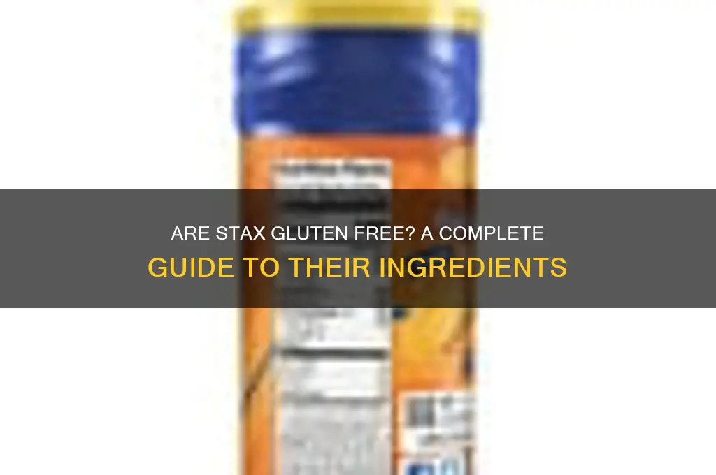 are stax gluten free