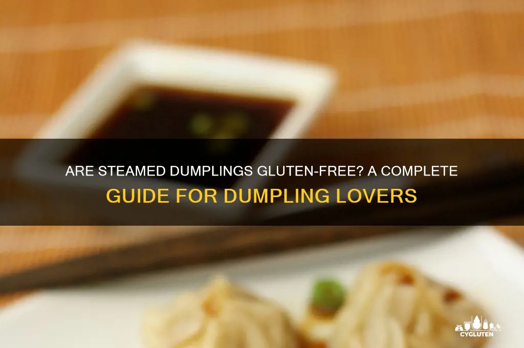 are steamed dumplings gluten free