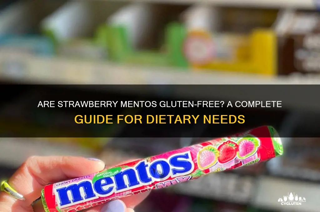 are strawberry mentos gluten free