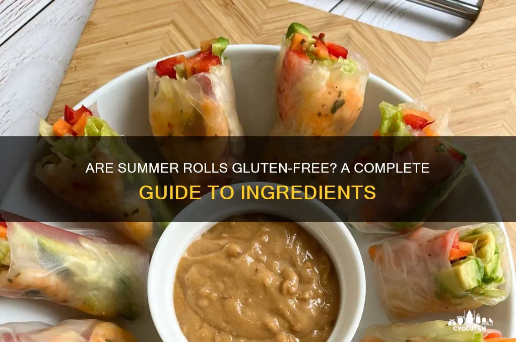 are summer rolls gluten free
