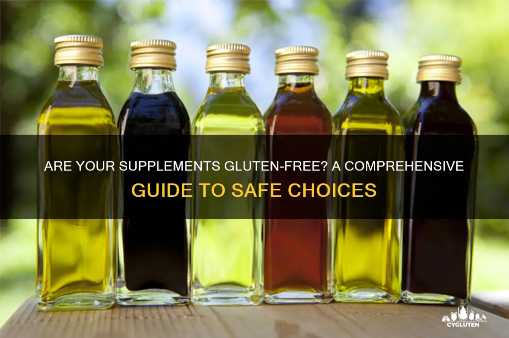 are supplements gluten free