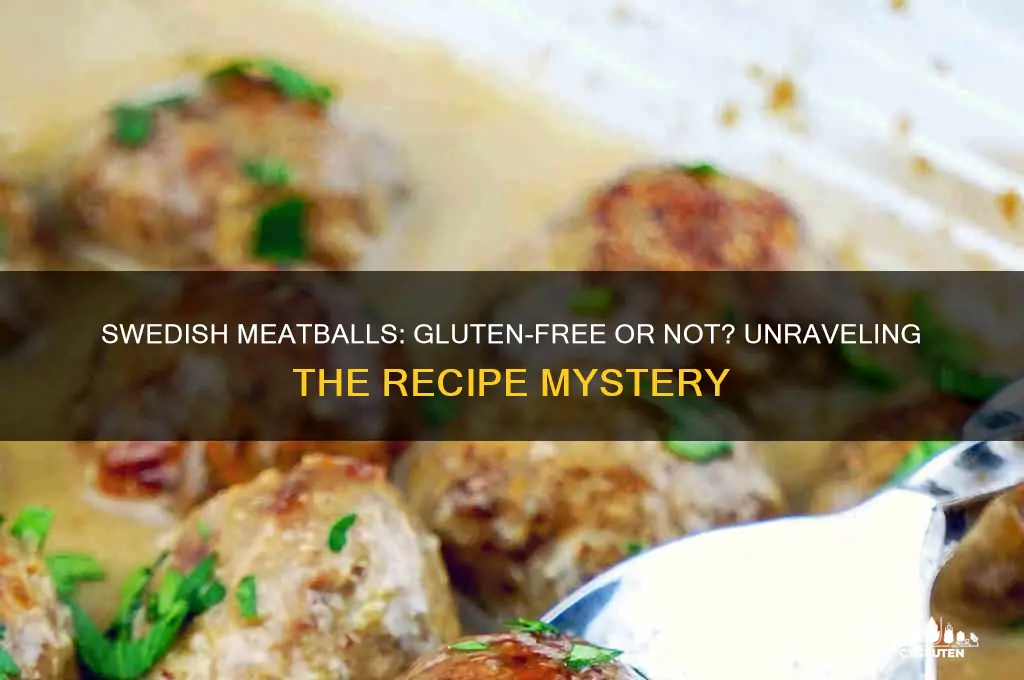 are swedish meatballs gluten free