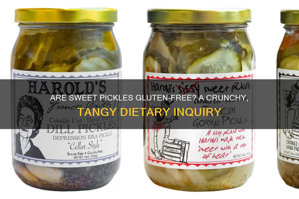 are sweet pickles gluten free
