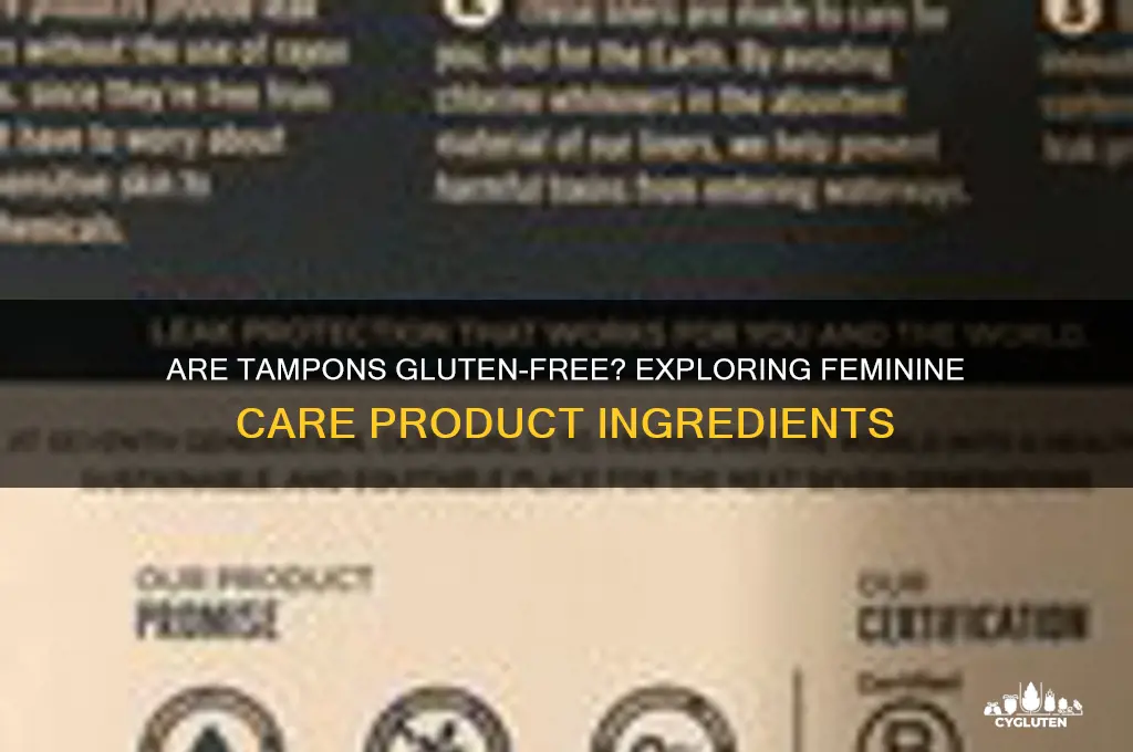 are tampons gluten free