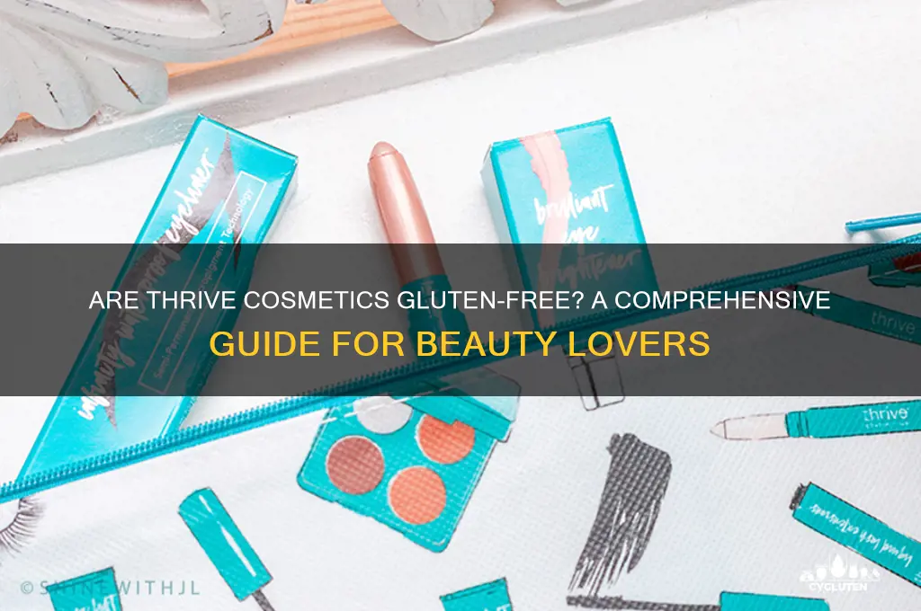 are thrive cosmetics gluten free
