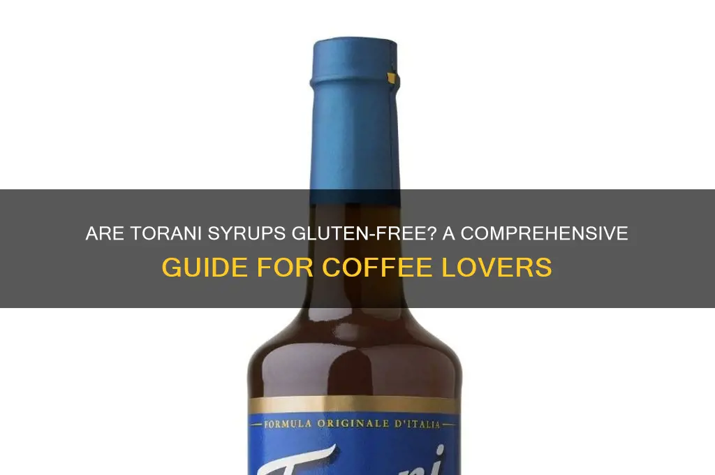 are torani syrups gluten free