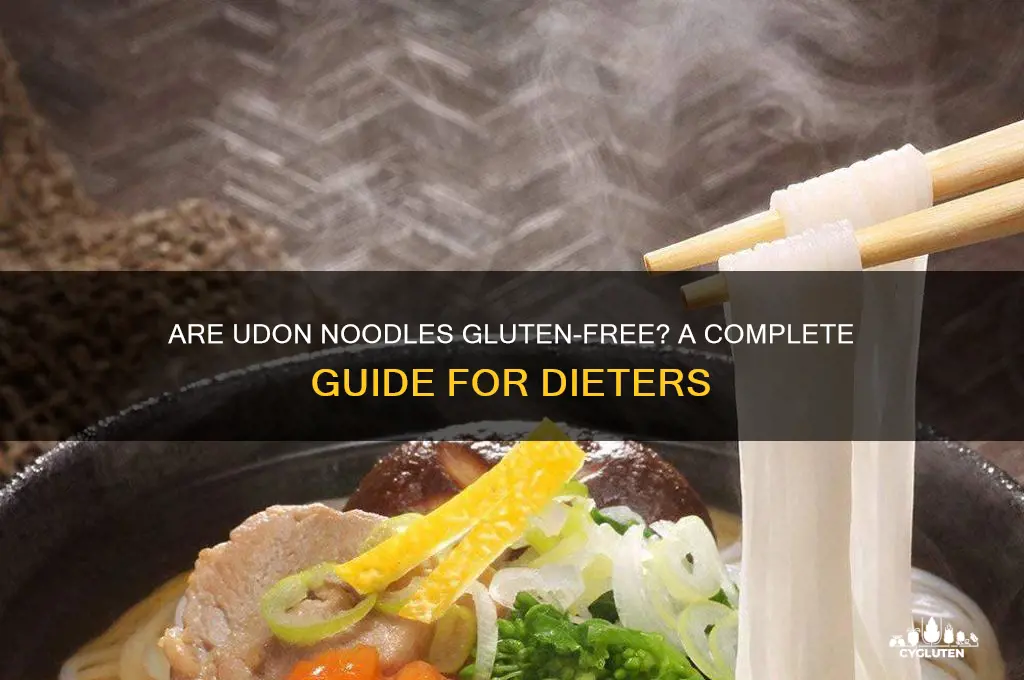 are udon gluten free