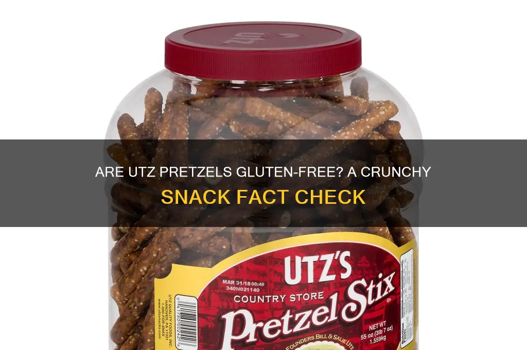 are utz pretzels gluten free