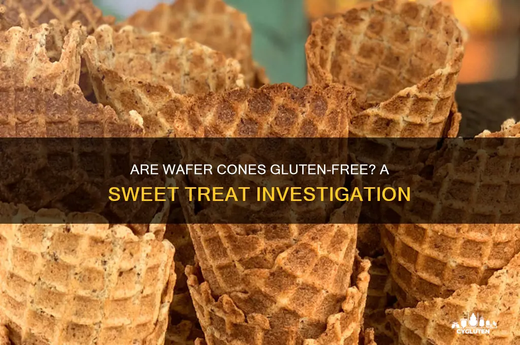 are wafer cones gluten free