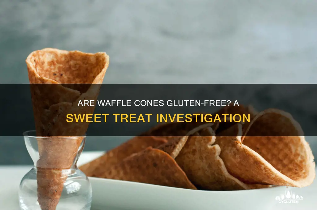 are waffle cones gluten free