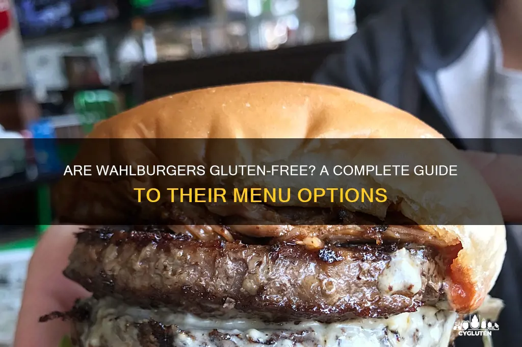 are wahlburgers gluten free