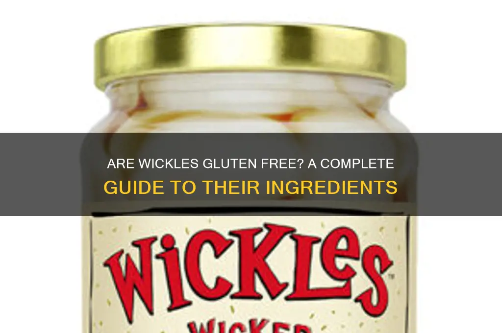 are wickles gluten free