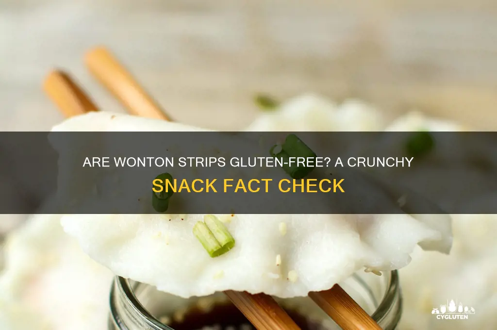 are wonton strips gluten free