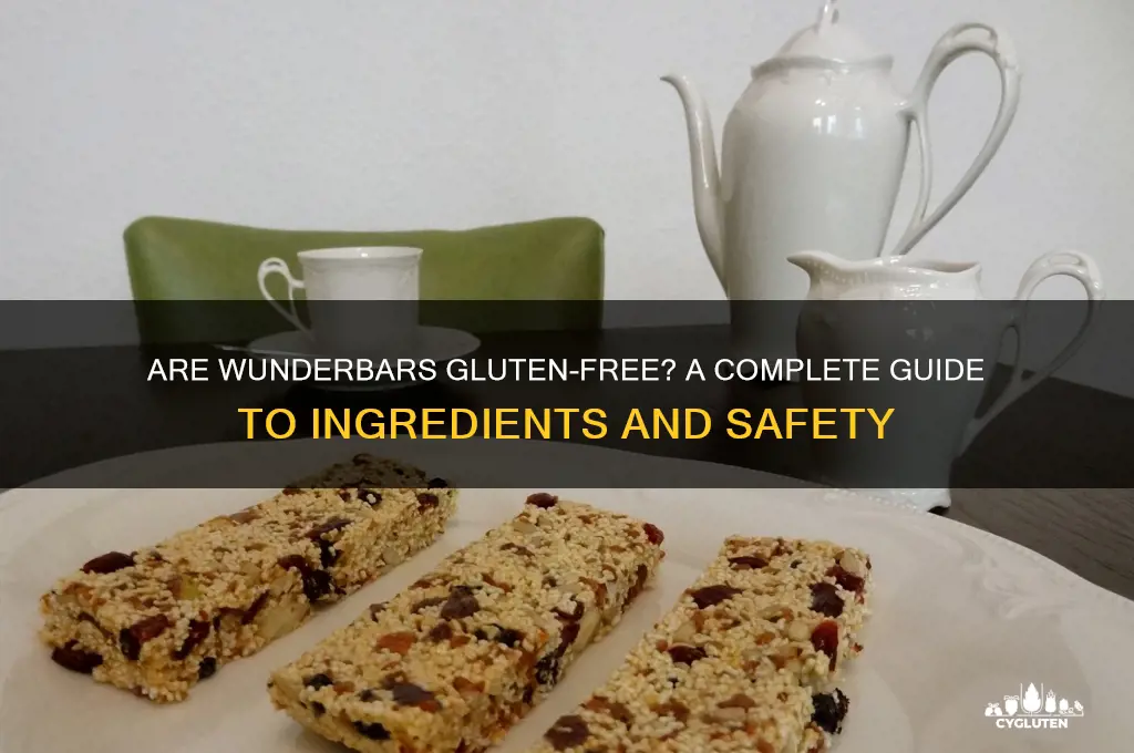 are wunderbars gluten free
