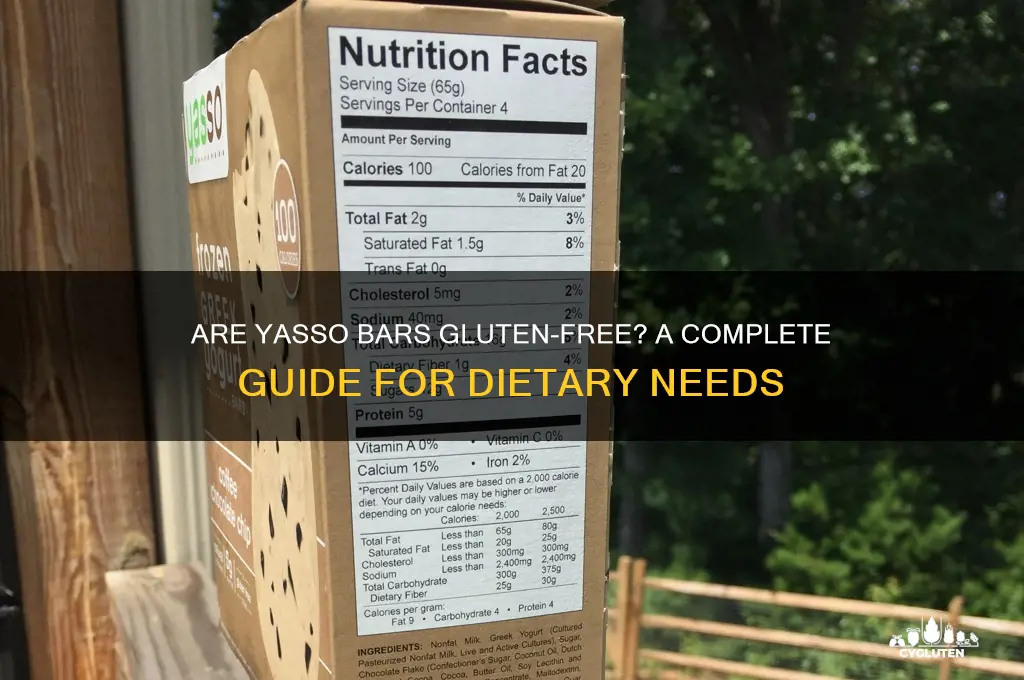are yasso bars gluten free