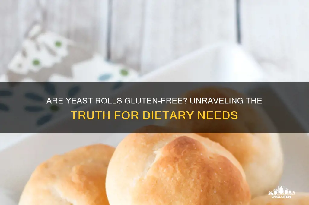 are yeast rolls gluten free