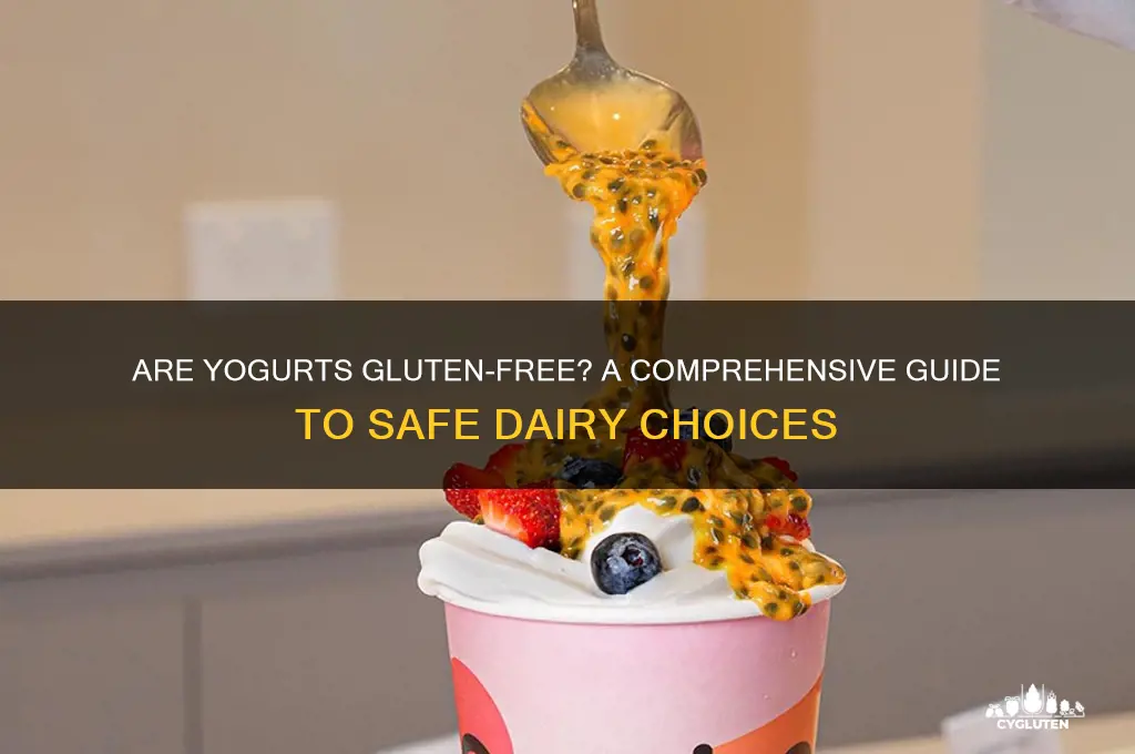 are yoghurts gluten free