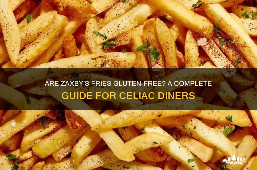 are zaxbys fries gluten free