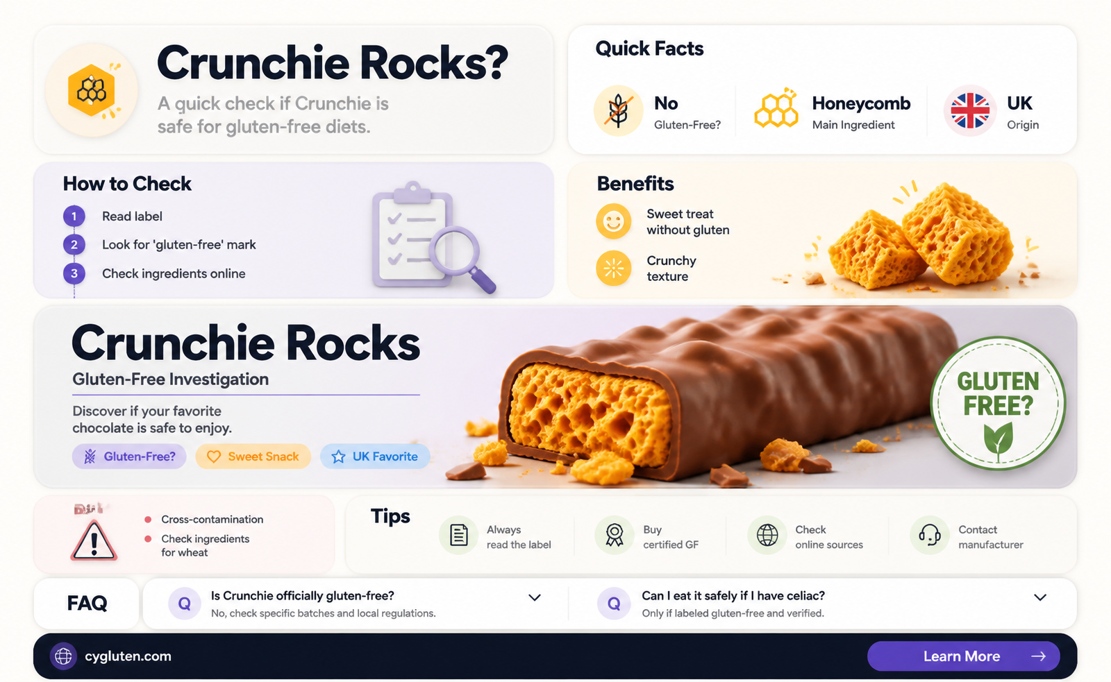 are crunchie rocks gluten free