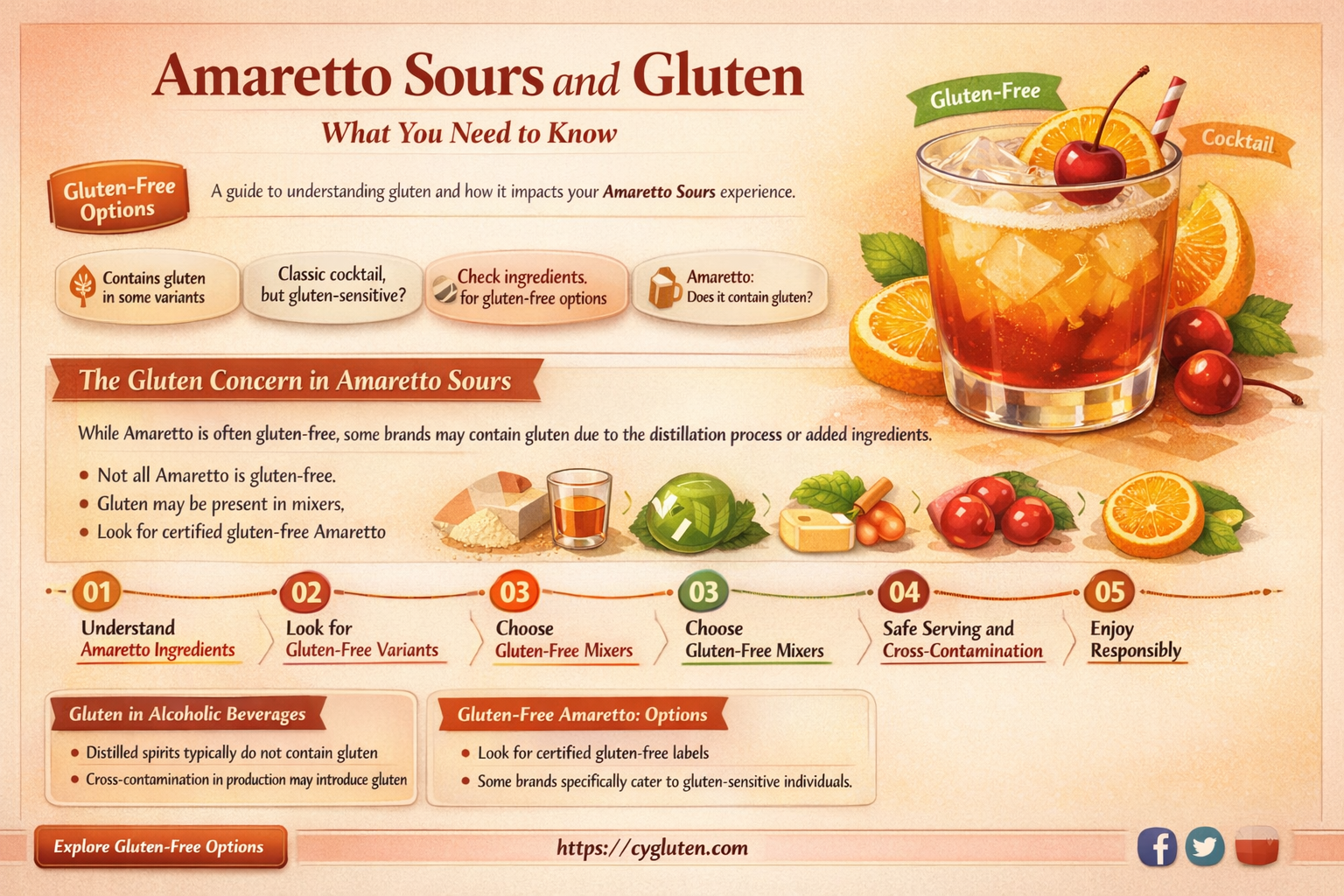 are amaretto sours gluten free