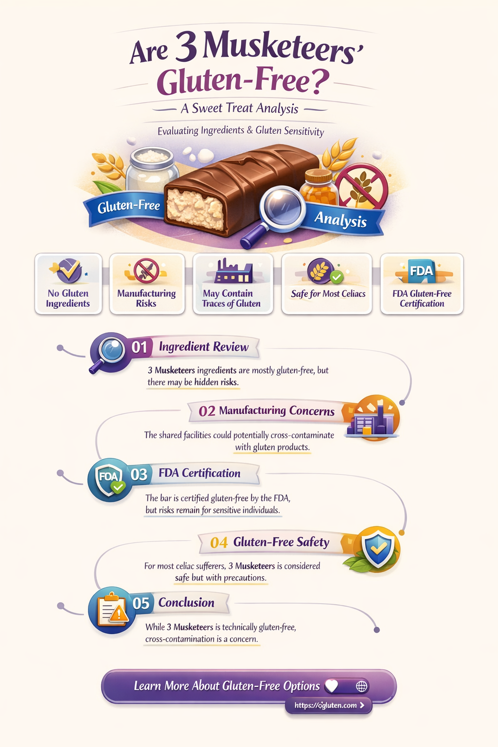 are 3 musketeers gluten-free