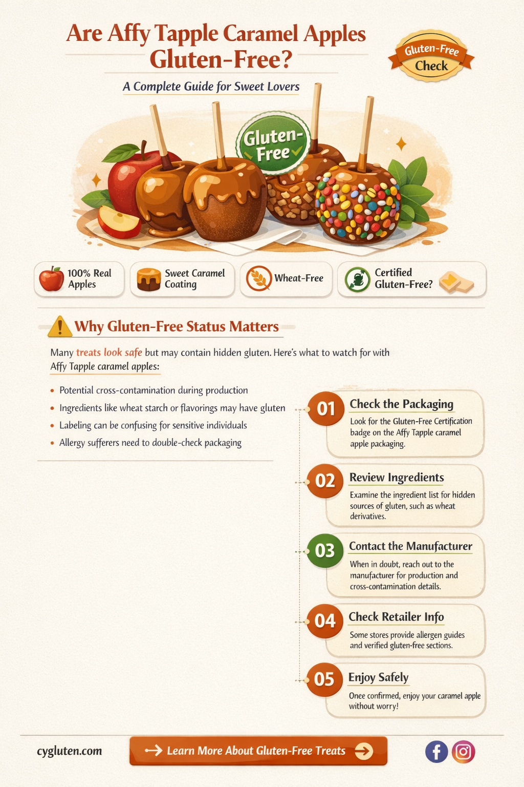 are affy tapples gluten free