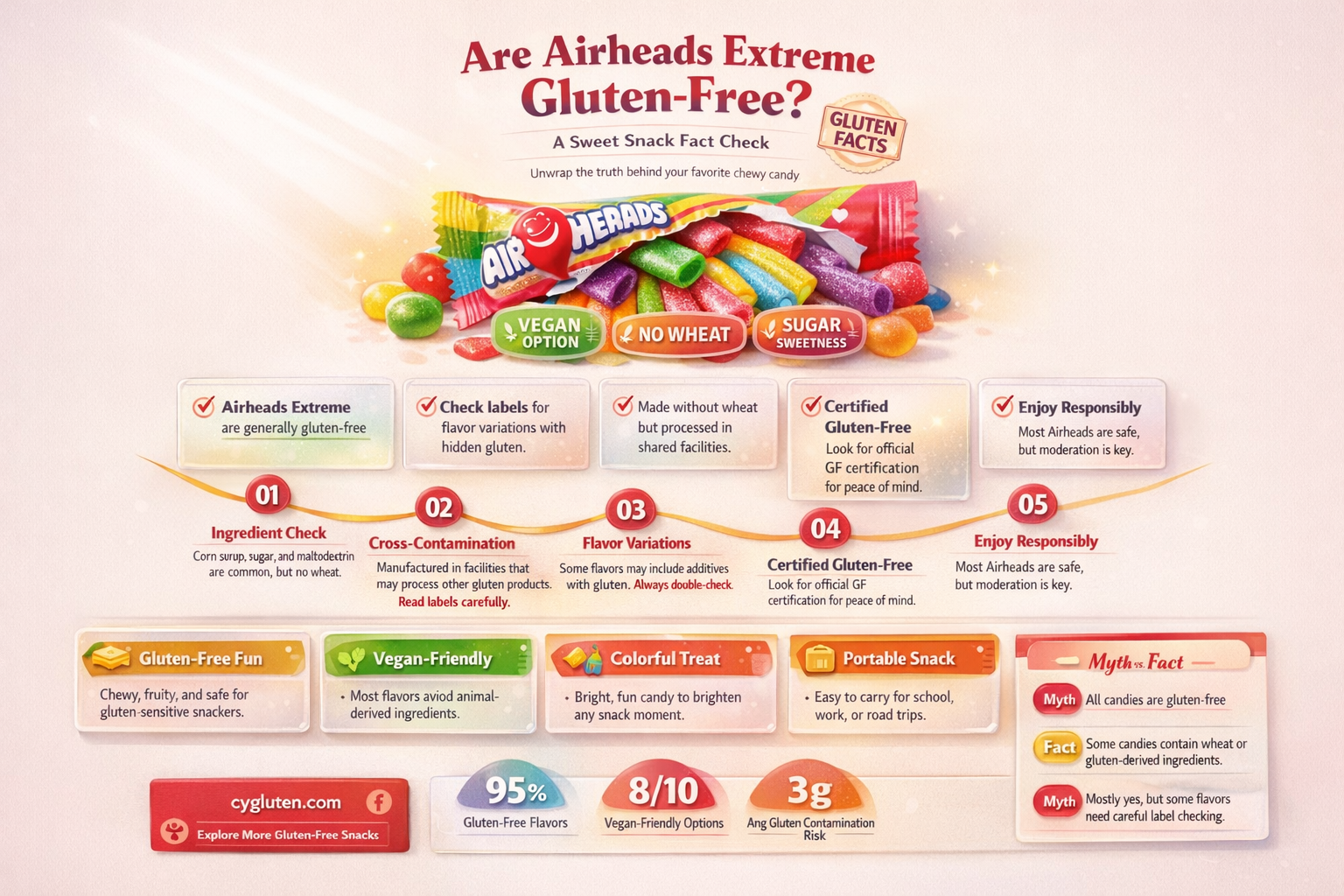 are airheads extreme gluten free
