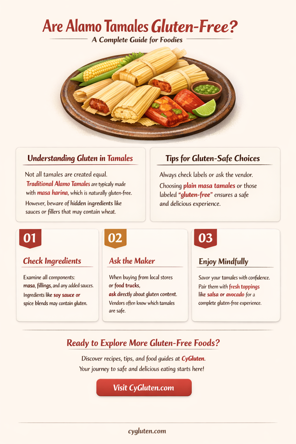 are alamo tamales gluten free