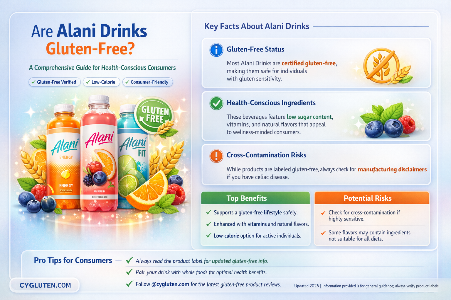 are alani drinks gluten free
