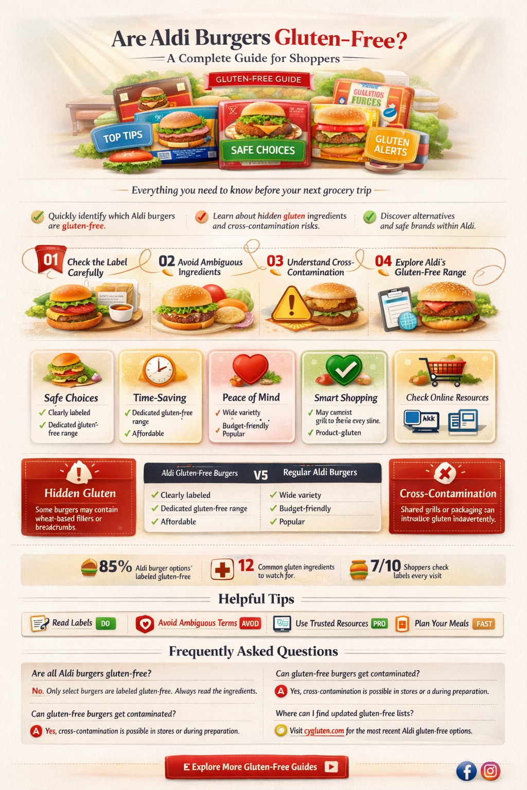 are aldi burgers gluten free