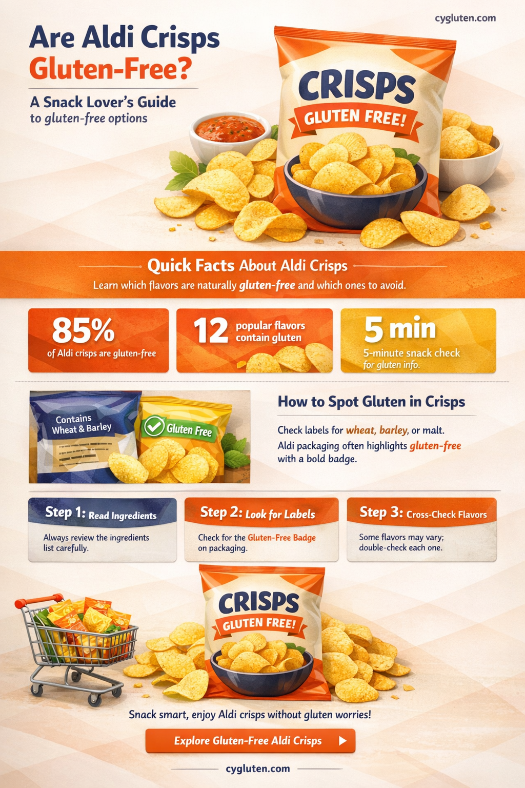 are aldi crisps gluten free