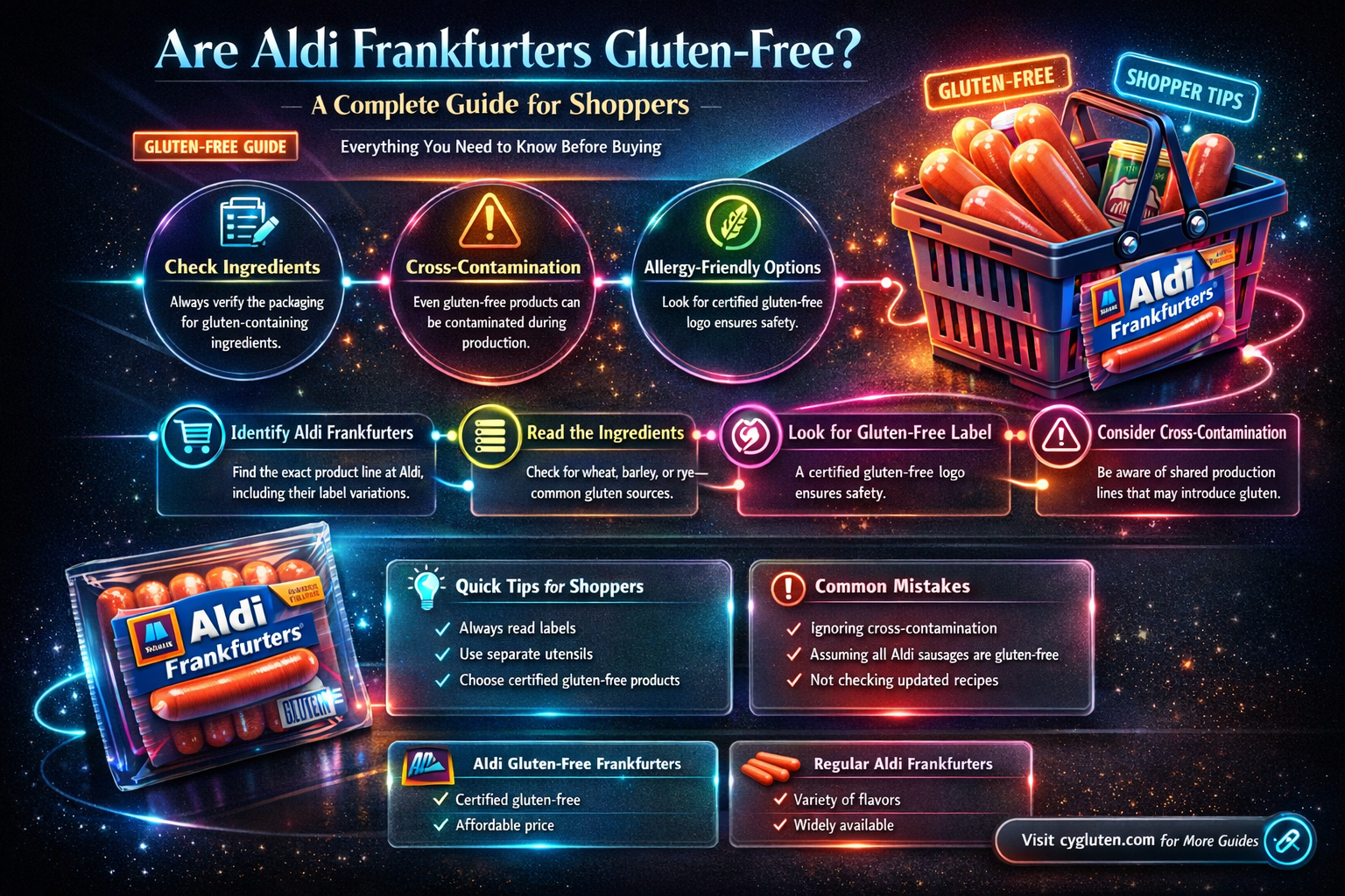 are aldi frankfurters gluten free
