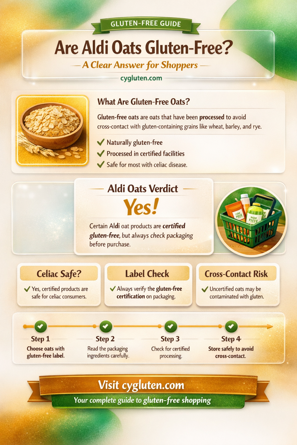 are aldi oats gluten free