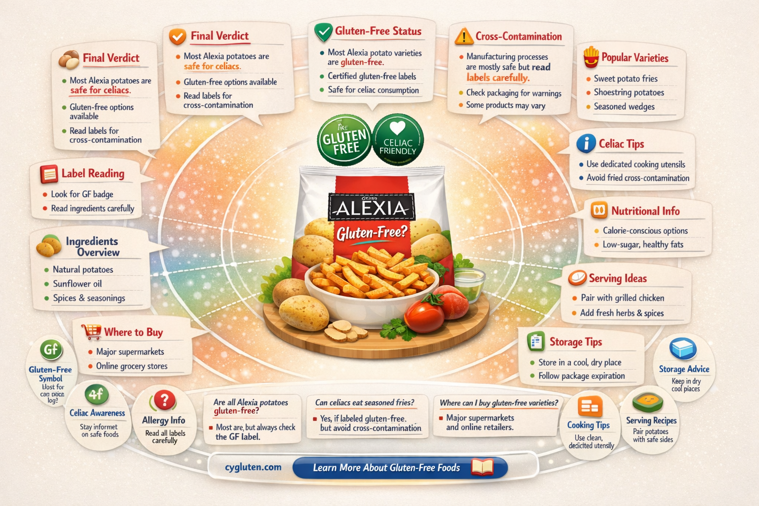 are alexia potatoes gluten free
