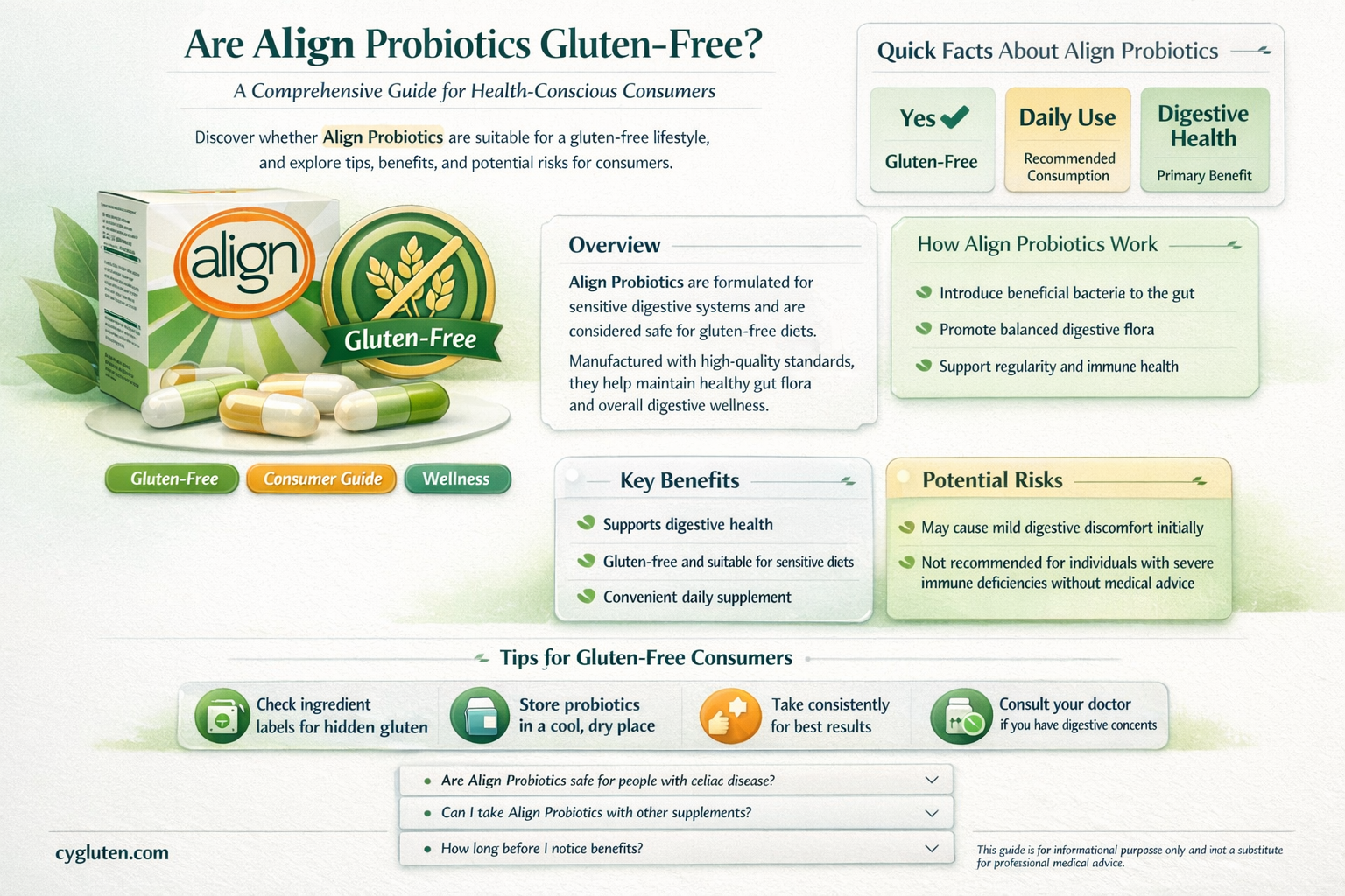 are align probiotics gluten free